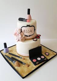I recently taught a private class for two adorable little girls and. Makeup Glamour Girl Cake Make Up Cake Girl Cakes Party Cakes
