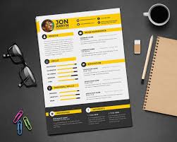 Free Creative Resume Cv Design Template With 3 Colors Psd Good