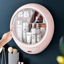 bathroom wall mounted makeup holder