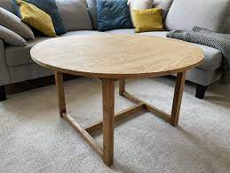 Mid Century Modern Side Table In Oak