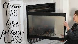 Clean Gas Fireplace Glass