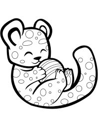 Coloring pages cheetah for kids chester x color kryptoskolen info. Cute Cheetah Playing With A Ball Coloring Page Free Coloring Library