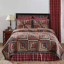 braxton log cabin quilt bedding by vhc