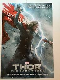 The first poster for thor: Thor The Dark World Movie Poster Chris Hemsworth Poster 13 X 20 Inches Thor Ebay