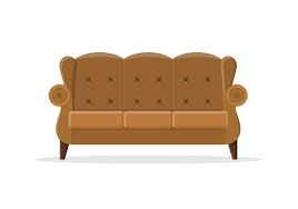 Vintage Sofa Vector Art Icons And
