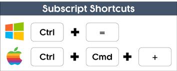 Superscript And Subscript Word Excel
