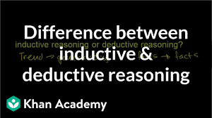 Inductive Deductive Reasoning Video Khan Academy