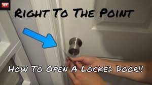 how to open a locked door with any kind