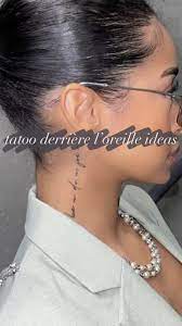 tatoo derriere l'oreille ideas 😍 #foryou #tatoo #idea #oreille #tatou... |  TikTok