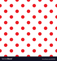 Red Polka Dot Seamless Pattern Design