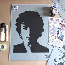 Bob Dylan Stencil Reusable Ideal