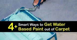 water based paint out of carpet