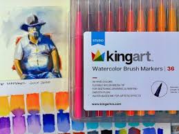 Kingart Watercolor Brush Markers