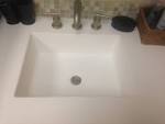 White cultured marble vanity top california