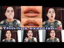 thin lips exercise how to get small and