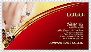 red business card sle ilration