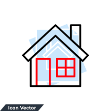 house icon logo vector ilration
