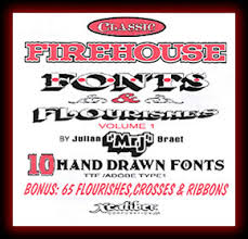 clic firehouse fonts flourishes