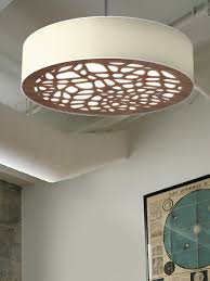 Ceiling Light W Wood Diffuser