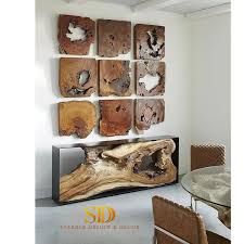 natural solid hollow wood panles for