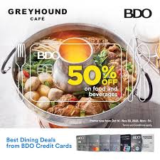 bdo credit card dining deals