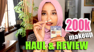 200k makeup challenge haul review