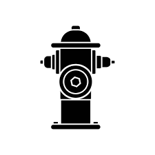 Fire Hydrant Icon Silhouette Isolated