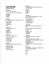 Anthem Chapter   Quiz   Answers from Room     on TeachersNotebook     Pinterest