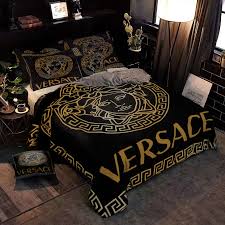 gold versace brands 1 bedding set bed