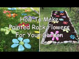 How To Make Painted Rock Flowers Garden