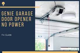 genie garage door opener no power issue