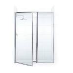 Framed hinged shower door