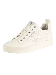 Details About G Star Mens Rackam Leather Core Low Trainers White
