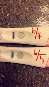 equate pregnancy test positive or evap