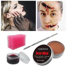 makeup and shaping skin wax halloween