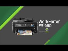 You actually can't install the ink cartridges until you power on the printer for the first time, and you need to insert the four tanks (cyan, magenta, yellow and black) in the correct order for the printer to work. Epson Workforce Wf 2660 All In One Printer Inkjet Printers For Work Epson Canada