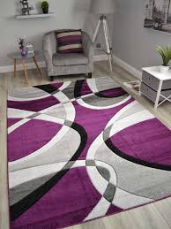 super verso purple silver area rug