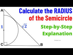 Radius Of The Semicircle Inscribed In