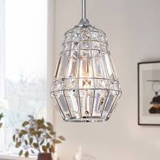 Shop Trazi 1 Light Crystal Ceiling Pendant Lamp On Sale Overstock 25558574