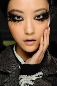 runway beauty gothic smudgy eye at