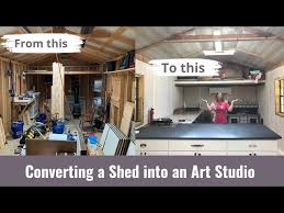 Converting A Shed Into An Art Studio