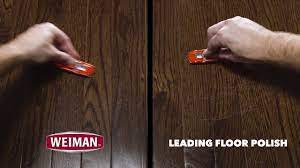 weiman hardwood floor polish fades and
