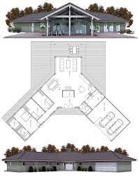 30 V shaped house ideas | house floor plans, house plans, floor plans gambar png