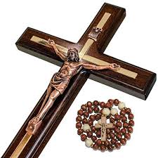 Crucifix Wall Cross Wooden Catholic