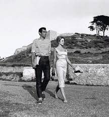 Brigitte Bardot and her first husband, Roger Vadim, in St. Trope in the  50s. This is from the filming of 1956's And God Created… | Brigitte bardot,  Bardot, Brigitte
