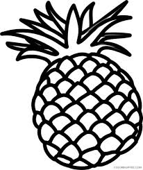 Printable pineapple freefd58 coloring page. Pineapple Coloring Pages Fruits Food Pineapple Sheets To Print Printable 2021 350 Coloring4free Coloring4free Com