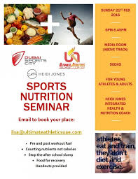 sports nutrition seminar heidi jones