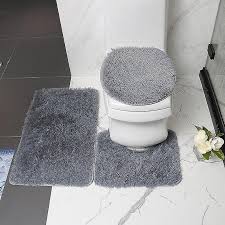 High Quality 3 Piece Bathroom Rug Set