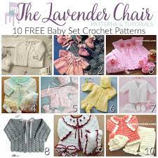 free baby set crochet patterns the