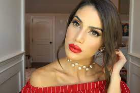 bold red lip makeup camila coelho